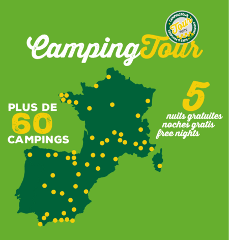[Translate to Néerlandais:] carte de france et d'espagne camping tour